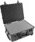 PELI 1560 Schutzkoffer mit Rollen und Einziehbarem Teleskopgriff, IP67 Wasserdicht, 44L Volumen, Mit Schaumstoffeinlage (Anpassbar), Schwarz