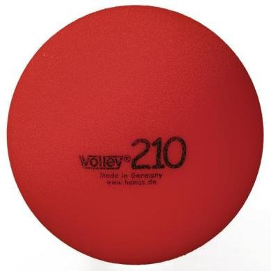 Volley Softball Volleyball, dauerelastisch beschichtet, Ø ca. 21 cm Gewicht ca. 310 g, Farbe rot, Sprungverhalten Oooo