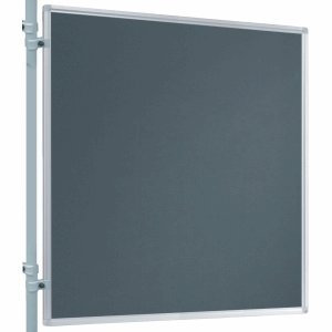 Stellwand-Tafel beids. Filz grau, 120 x 120 cm