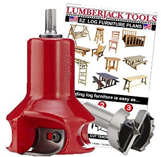 Lumberjack Tools HSBK1 Home Log Tenon Cutter Kit, Red, UNT