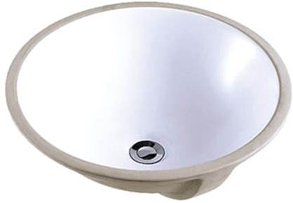 NEG Waschbecken Uno63U (rund), Unterbau-Waschschale/Einbau-Waschtisch mit flachem Rand und Nano-Beschichtung
