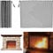 Luckxing Kamin Mesh Screen Vorhang - 2 Stück Kaminschutzvorhänge für den Innenbereich - Große Metall-Funkenschutz-Torabdeckung für Zuhause, dekorative Mesh-Kaminsicherheit