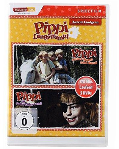 Astrid Lindgren: Pippi Langstrumpf Spielfilm Doppelbox (Exkl.Aldi) [2 DVDs] [Exklusiv bei Amazon]