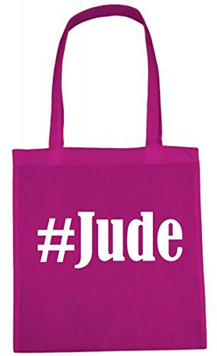 Reifen-Markt Tasche #Jude Größe 38x42 Farbe Pink Druck Weiss