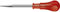 PB Swiss Tools Vorstecher PB 650.80 | 100% Swiss Made | Vorstechahle 80 mm Klingenlänge zum Vorstechen von Löchern in Feinblech, Holz, Kunststoff, Leder
