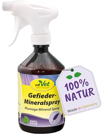 cdVet GefiederMineralspray für Vögel | mit Aloe Vera und Teebaumöl 500ml