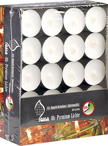 Gala Kerzen 8h-Premium-Teelicht in Alu-Hülle, im 40er-Pack