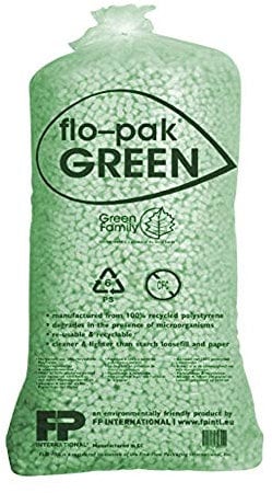 76 Liter Flo-Pak Grün Verpackungschips Füllmaterial Chips Polster