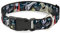 Hundehalsband mit Schnallen-Design, Kunststoff, Clip, Nightmare Before Christmas, 4 Charaktere, für Friedhofszene und verstellbare Größen, 1 Wide - Fits 11-17 Neck - Medium, Mehrfarbig