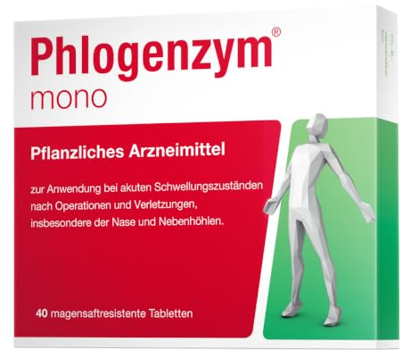 Phlogenzym Mono Magensaftresistente Tabletten | entzündliche Beschwerden, Bromelain, magensaftresistente Tabletten
