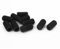sourcing map 10pcs M10 x 20 mm Vis sans tête à pointe creuse noir douilles hexagonales