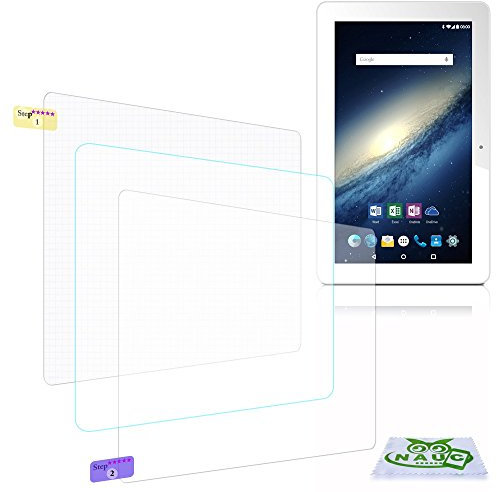 NAUC Display Schutz Folie kompatibel für Odys Space One 10 / SE Schutzfolie 2x klar Universal Folie Displayschutzfolie