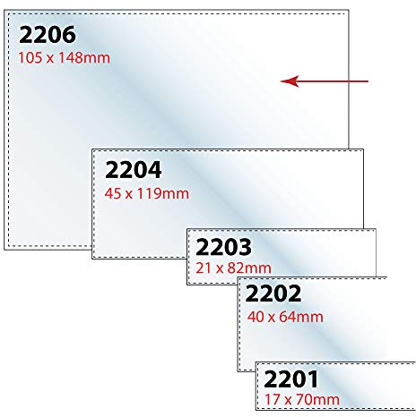 Veloflex 2201000 transparent 10pièce (S) Etikett selbstklebend – Etiketten auto-collantes (transparent, Polypropylen (PP), 70 mm, 17 mm, 10 Stück (S))