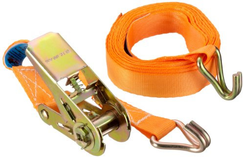 Unitec 75235 - Pulpo para baca de Coche (Hebilla de carraca y Gancho, 5 m, 25 mm, 500 kg), Color Naranja