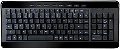GeneralKeys Tastatur beleuchtet: Kompakte USB-Multimedia-Tastatur Light Key mit Beleuchtung (PC mit Beleuchtung, Multimedia beleuchtet, Beleuchtete)