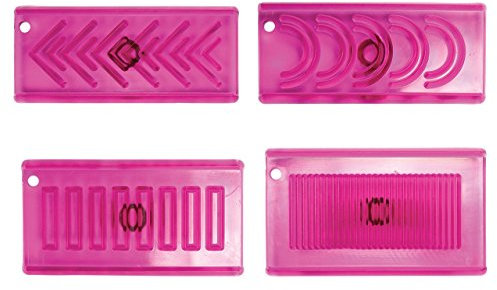 PME JEM 3D Creative Border Cutters, Set of 4,White,12.5 x 2 x 19 cm