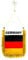 AZ FLAG - Wimpel Deutschland - 15x10 cm - Deutsche Mini Flagge 10 x 15 Cm - Auto Pennant Spezielle Auto