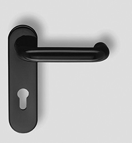 Drückergarnitur, 72 PZ, schwarz, oval
