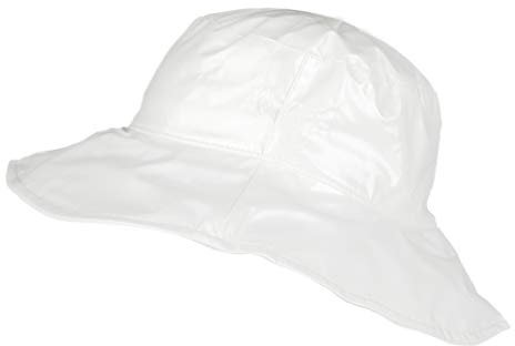 Toutacoo, Regenhut, Schlapphut, Breitkrempiger Hut, Damen, Vinyl (Weiß)