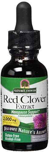 Nature's Answer | Red Clover (Rotklee) | Ohne Alkohol | 2000mg | 30ml | Glutenfrei | Bio-chelatiertes Kaltextraktionsverfahren