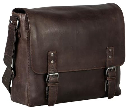 Leonhard Heyden Dakota Messenger Bag L Brown