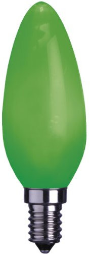 Best Season 337-43 Decoline Ersatzglühbirne LED, E14, Kerzenform, 230V, grün