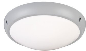 Massive Wall Light – Outdoor Lighting (Wall, Fluorescent, AC, Warm White, E27, Grey)