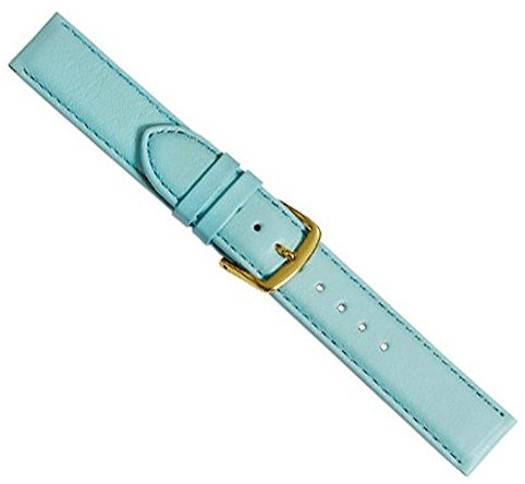Herzog Beach Uhrenarmband Kalbsleder Türkis 20449G, Stegbreite:26mm