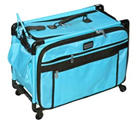 TUTTO Machine On Wheels Case-20X13X9 Turquoise by Tutto