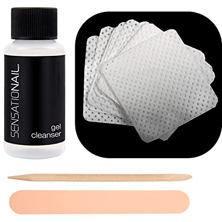 Sensationail Kit recharge de nettoyant et lingettes pour vernis gel