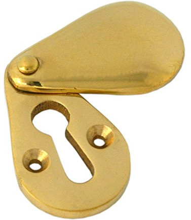 From The Anvil Polished Brass Plain Escutcheon