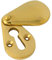 From The Anvil Polished Brass Plain Escutcheon