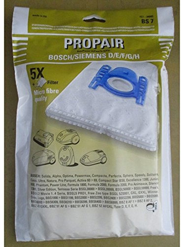 Bosch - B/S/H – Paquete de bolsas Type G + micro filtro para aspiradora Bosch B/S/H