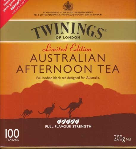Twinings of London Australian Afternoon Tea - 100 Tea Bags - Full Bodied Black Tea Designed for Australia by Twinings of London
