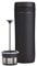 ESPRO Reise-French Press Travel Press, Mini Coffee Maker mit Thermo-Funktion, Edelstahl, Kaffee, to go, 350ml, schwarz