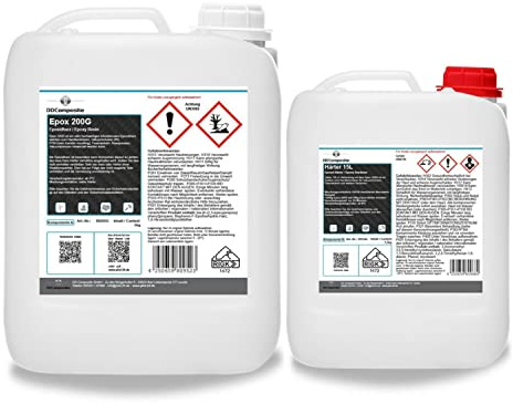 DD Composite Epoxidharz 200G mit Härter 15L 6,5kg Universal-System Beschichtungen Handlaminat Vakuuminfusion Faserwickeln hohe Festigkeit Bootsbau