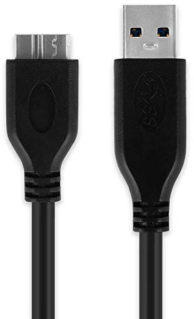 CELLONIC USB Kabel 1m für Kamera Handy Smartphone Navigation Headset Tablet Ladekabel Micro USB 3.0 auf USB A 3.0 Datenkabel 1A schwarz PVC