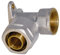 WIROFLEX | Wandscheibe inklusive Adapter | Klemmring | Komplettlösung | Schraubsystem | Fitting | 16 mm x 1/2 IG | Für Mehrschichtverbundrohr