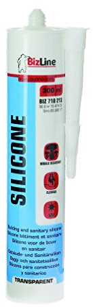 Mastic silicone sanitaire acétique transparent