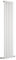 Milano Alpha - White Vertical Single Flat Panel Radiator - 1600mm x 350mm