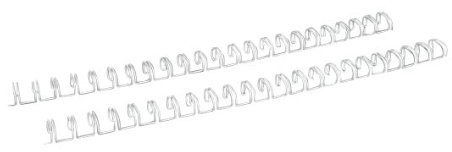 100 RENZ Drahtkamm - Binderücken / 8,0 mm / weiß / 60 Blatt / DIN A4 / Teilung 2:1 / 23 Ringe