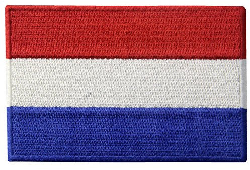 Die Niederlande Flagge Gestickt Holland National Emblem Niederländischen Eisen Auf Nähen Auf Patch