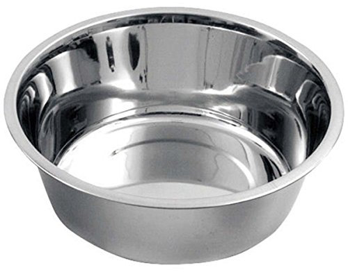 Kerbl Pet Pet Fressnapf aus Edelstahl für Hund u. Katze, 2800 ml