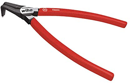 Wiha Z345A3101SB Classic Circlip Outer Plier with Magic Tips, Red/Silver, A31/225 mm