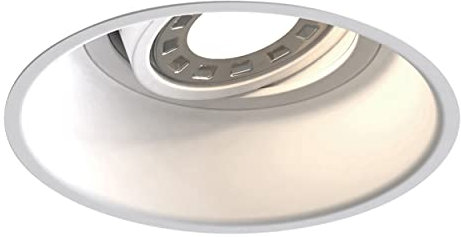 Astro Minima Rundes, verstellbares, dimmbares Einbau-Downlight für den Innenbereich (mattweiß) GU10 – kompatibel mit Smart-Glühbirnen, entworfen in Großbritannien – 1249003 – 3 Jahre Garantie