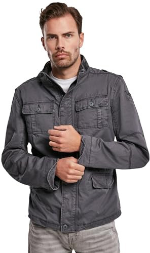 Brandit Homme Britannia Veste - Indigo Bleu Foncé, XL