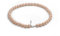 Schmuckwilli Perlenkette für Damen - 45cm Länge mit 10mm großen braunen runden Mallorca Perlen - Elegante Kette mit Muschelkernperlen für jeden Anlass