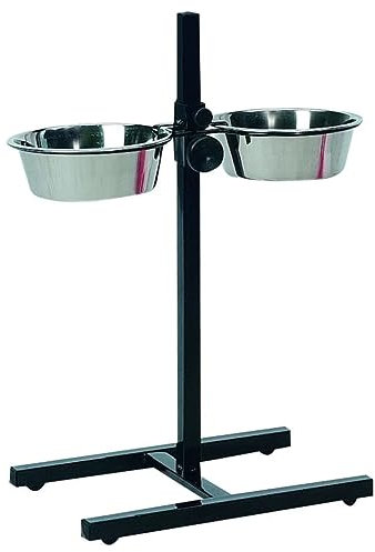 Flamingo Porte H avec Ecuelles pour Chien 4 L 2 x 27 cm