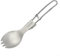 TITECOUGO Ultralight Outdoor Camping Folding Titanium Spork Spoon and Fork (18g)
