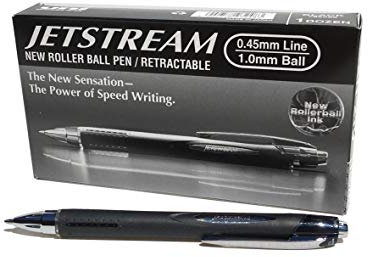 Uni-Ball 9008020 Jetstream Tintenroller mit Druckmechanik schwarz